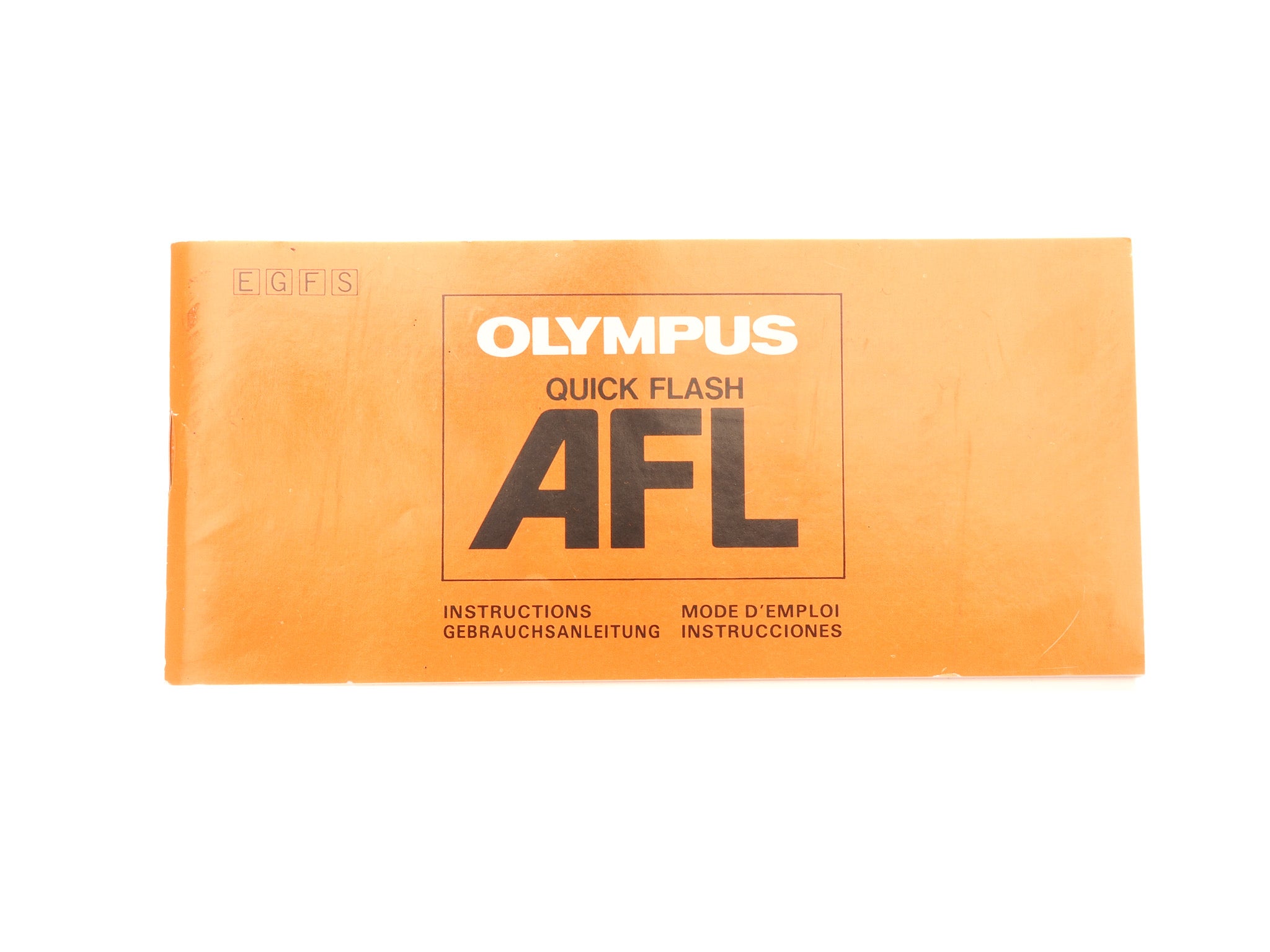 Olympus Quick Flash AFL Operating Instructions - Accessory