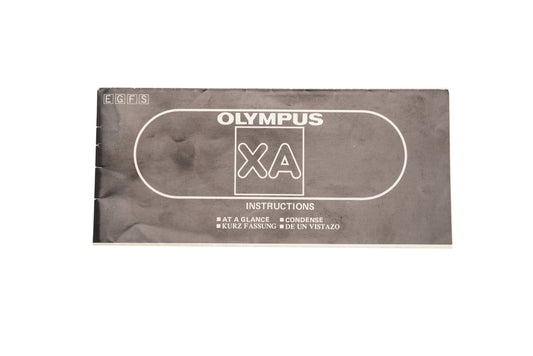 Olympus XA Instructions At a Glance - Accessory