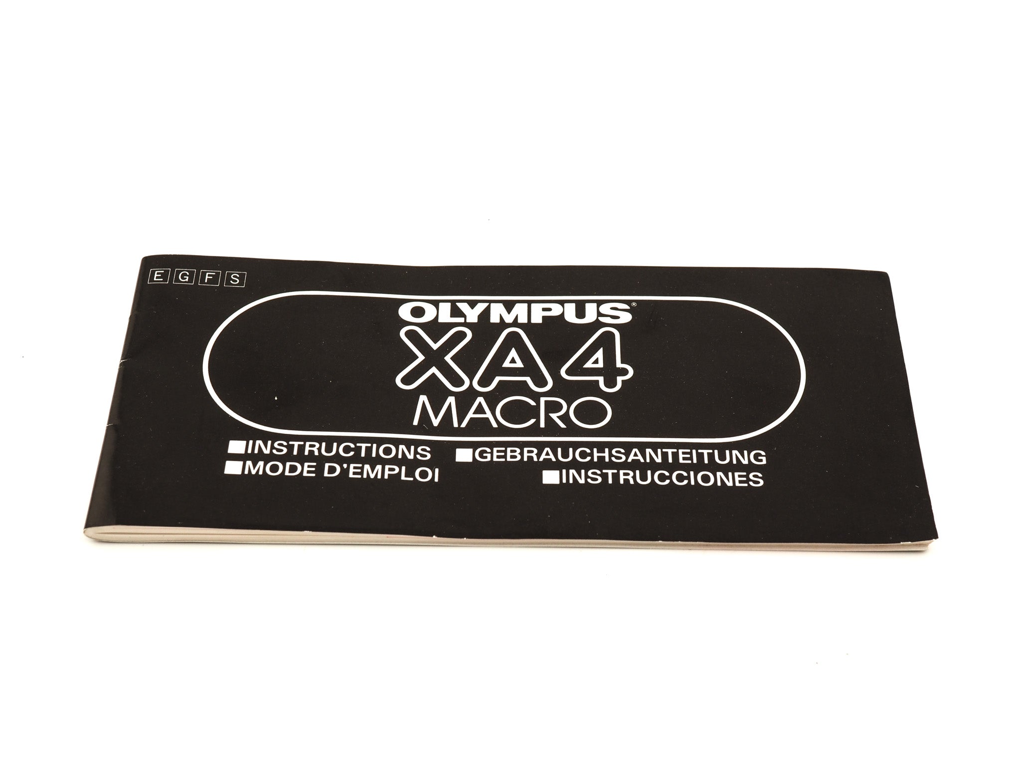 Olympus XA4 Macro Instructions - Accessory