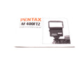 Pentax AF 400FTZ Instructions - Accessory