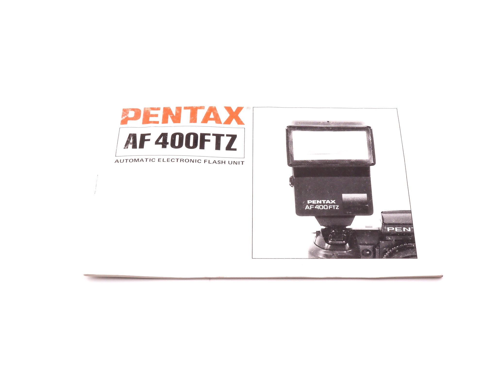 Pentax AF 400FTZ Instructions - Accessory