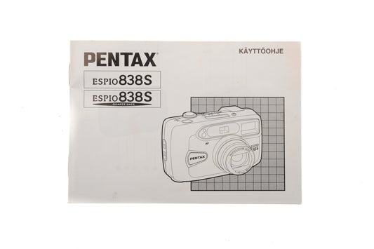 Pentax Espio 838/838 Quartz Date Instructions - Accessory