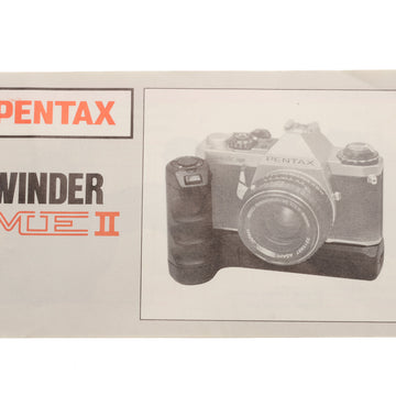 Pentax Winder ME II Instructions