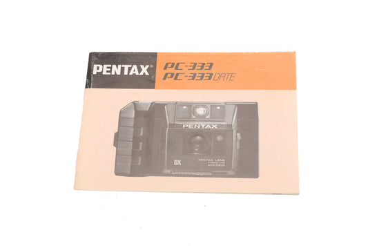 Pentax PC-333/PC-333 Date Instructions - Accessory