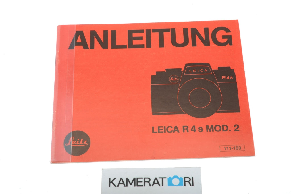 Leica R4s MOD. 2 Anleitung