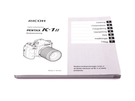 Pentax K-1 II Instructions - Accessory