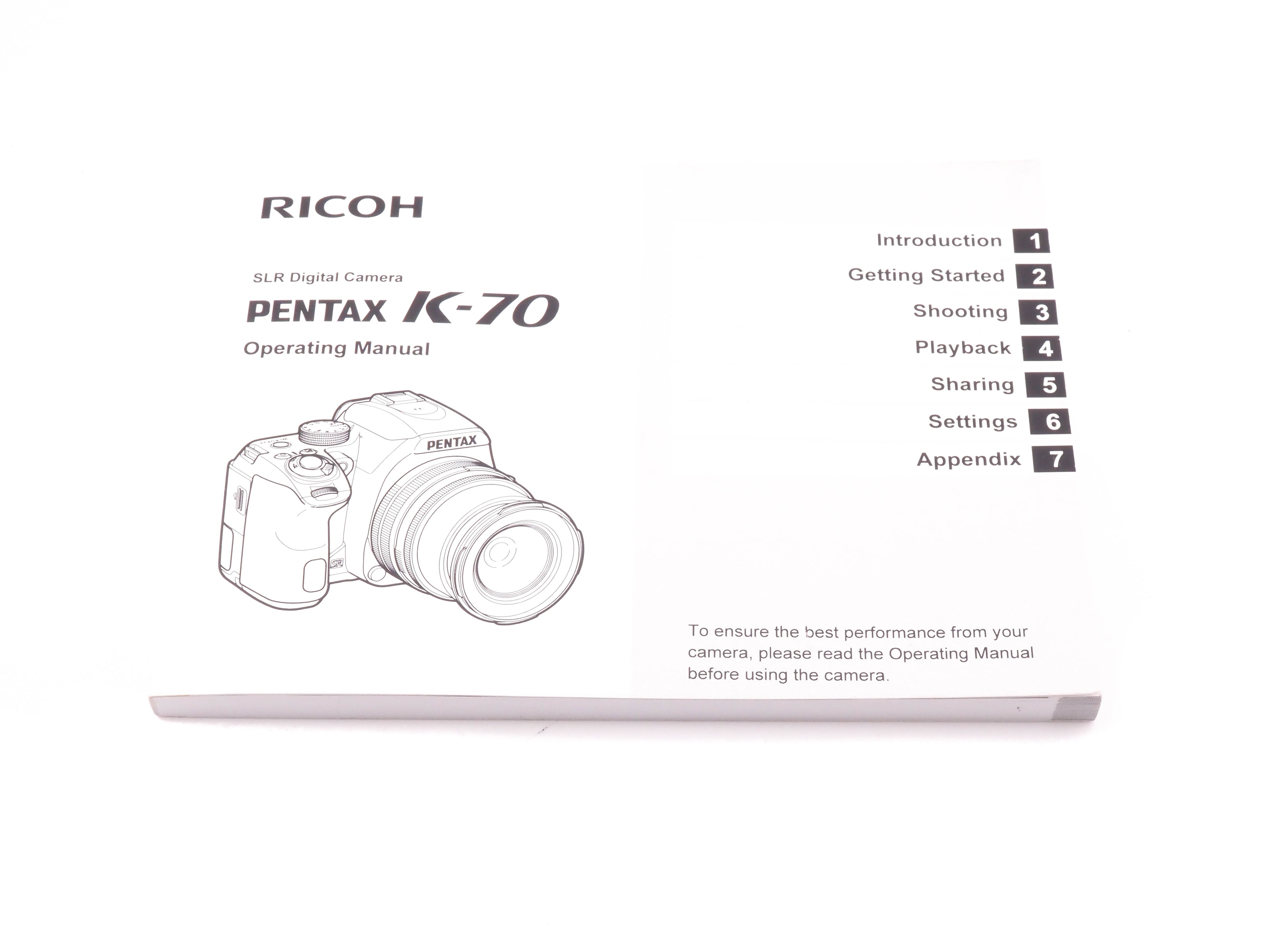 Ricoh Pentax K-70 Instructions - Accessory