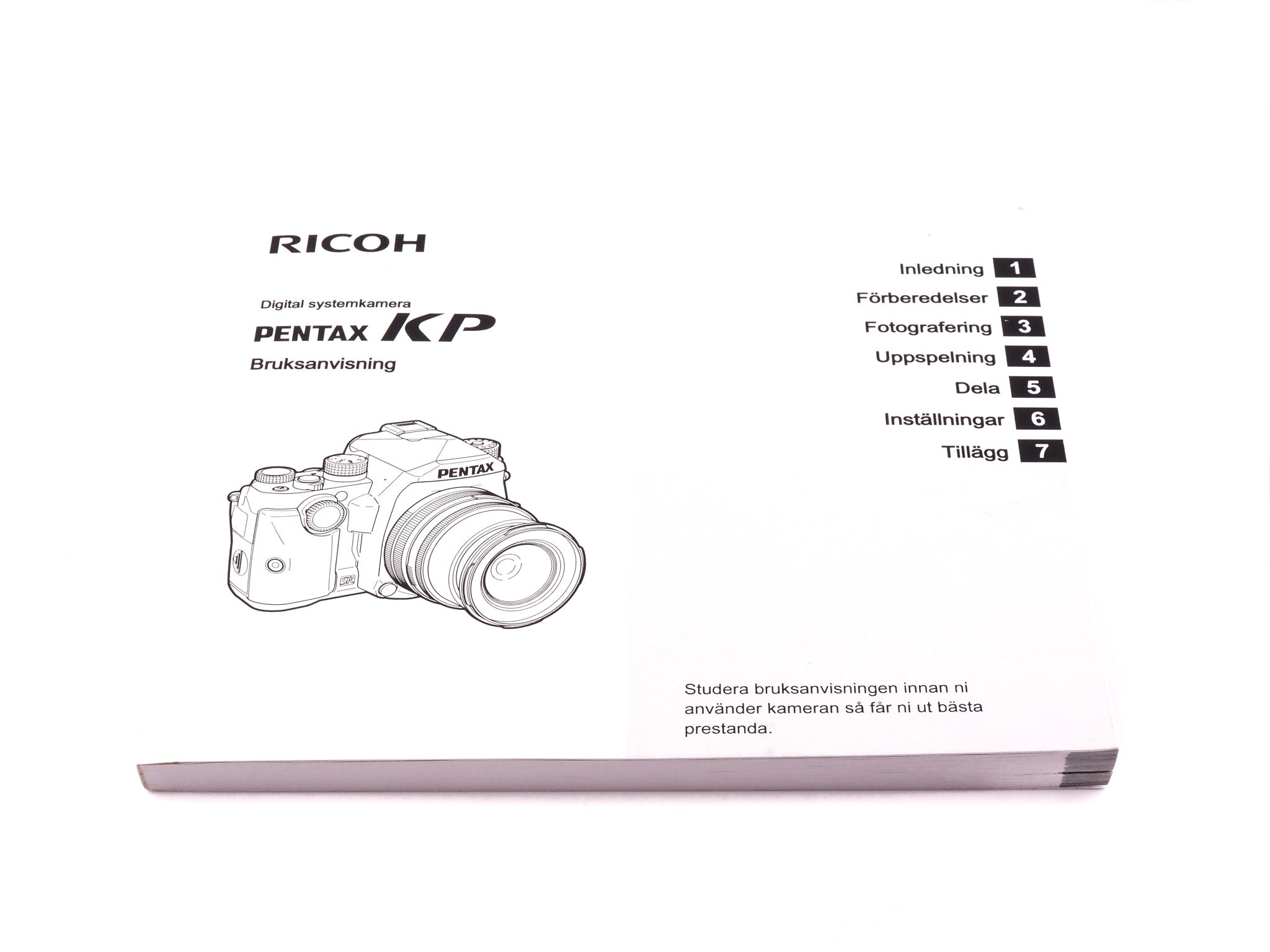Pentax KP Instructions - Accessory