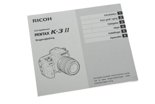 Ricoh Pentax K-3 II Brugervejledning - Accessory