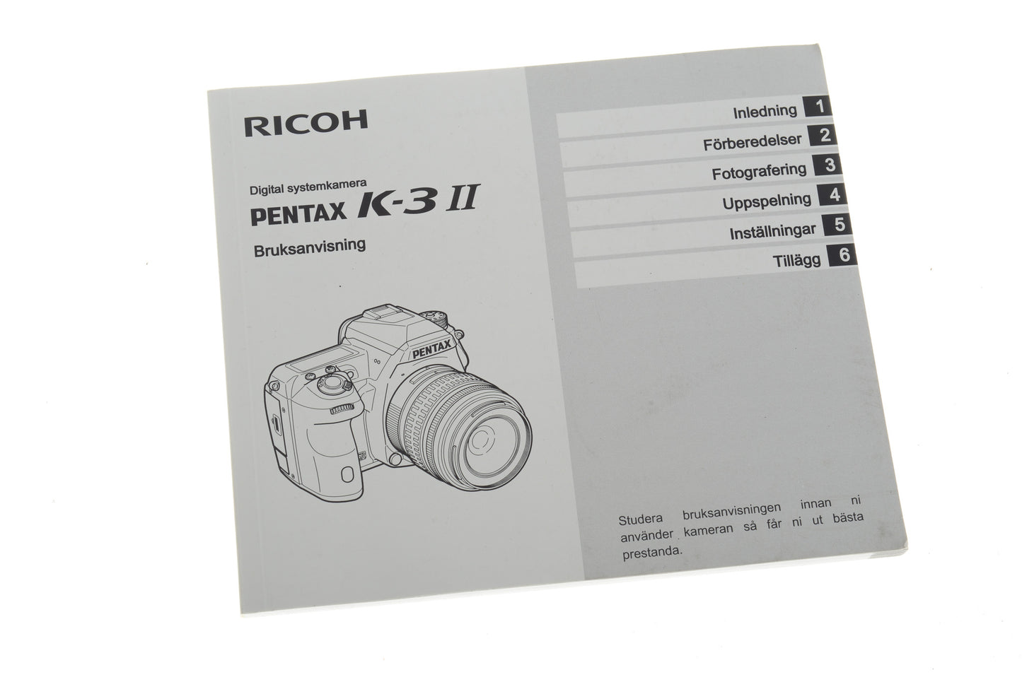 Ricoh Pentax K-3 II Bruksanvisning - Accessory