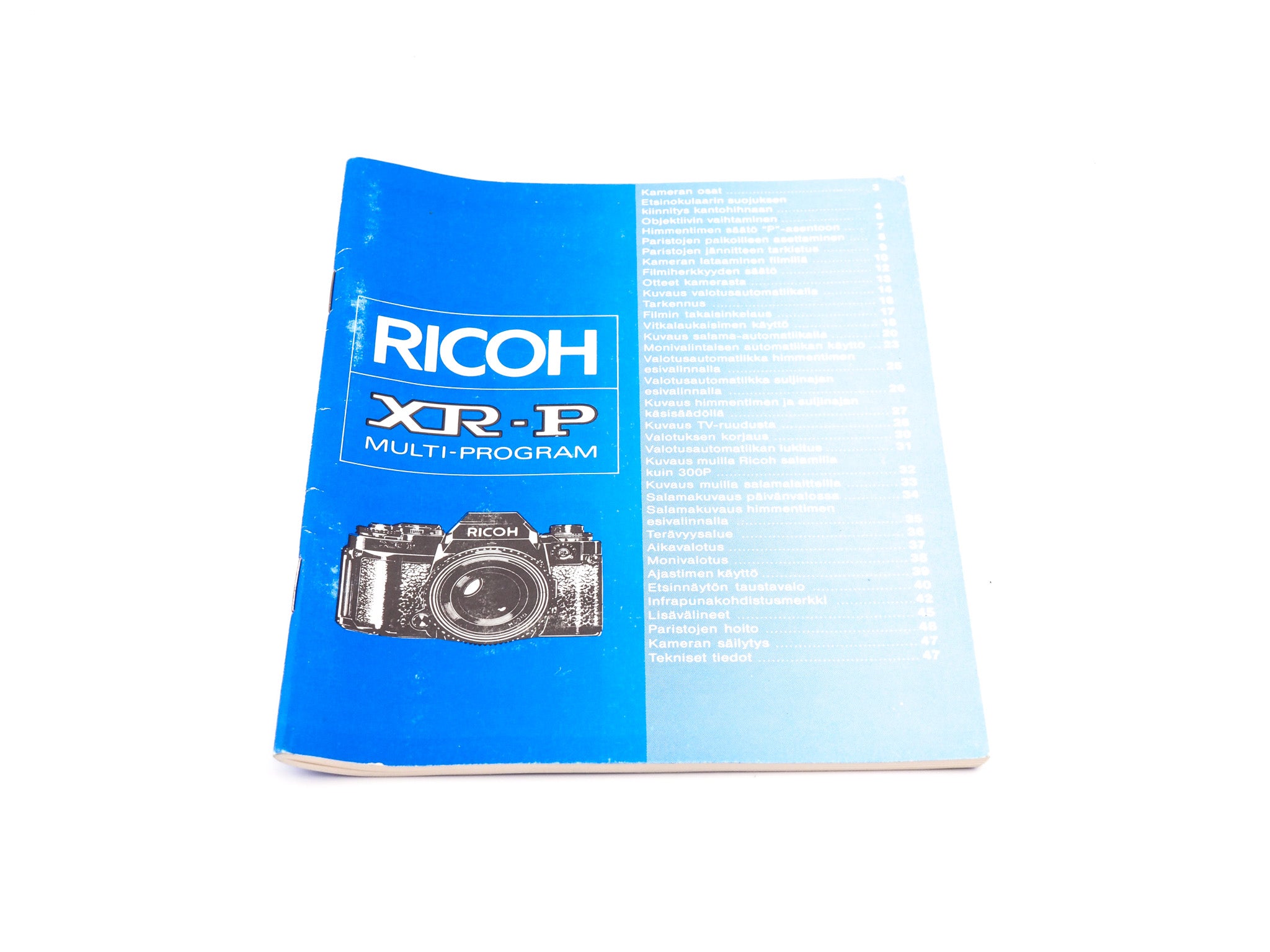 Ricoh XR-P Multi-Program Instructions - Accessory