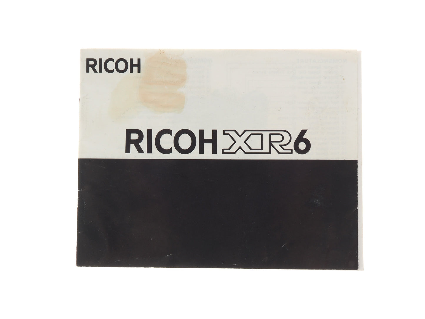 Ricoh XR 6 Instructions - Accessory
