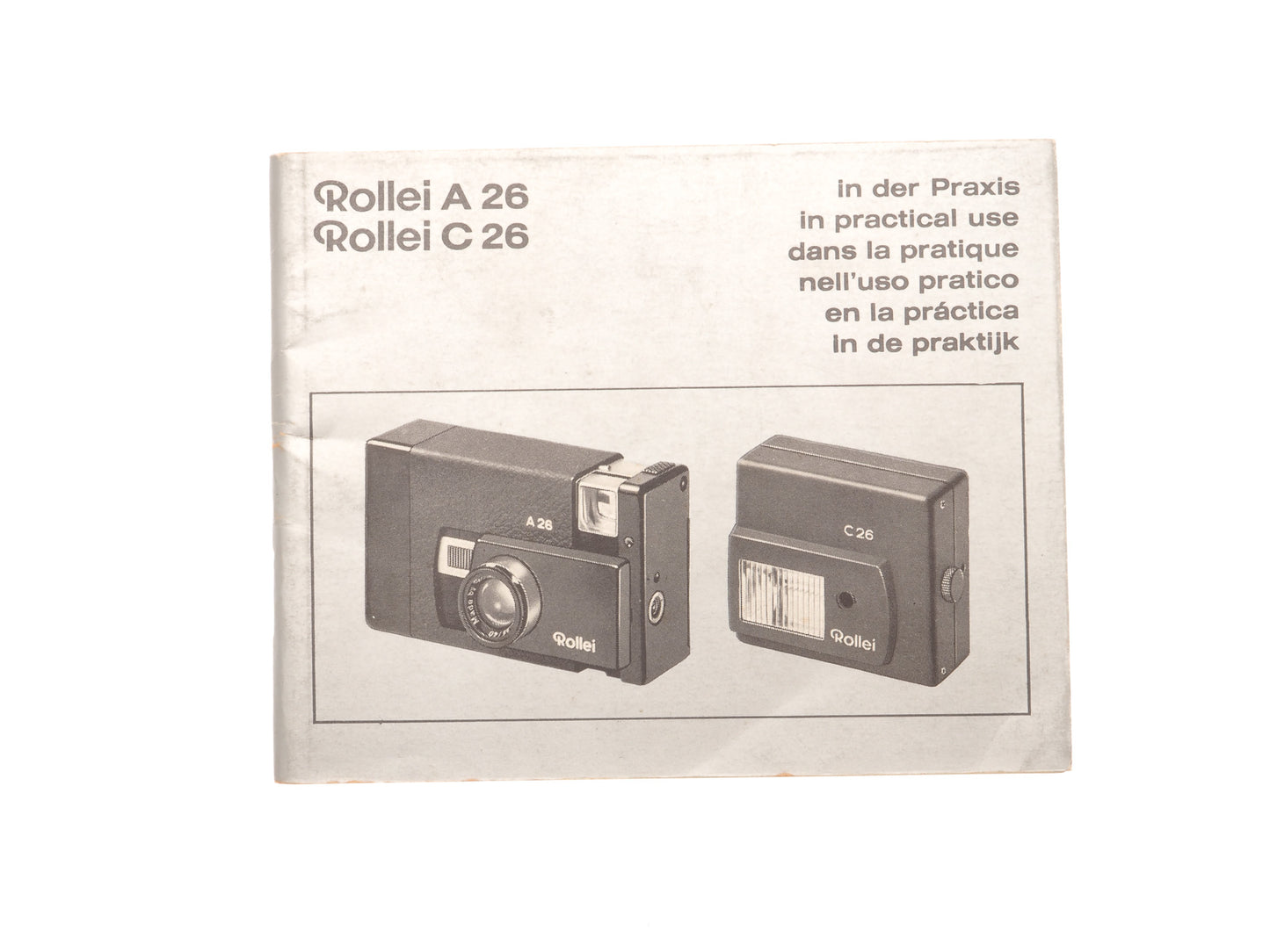 Rollei A 26 Instructions - Accessory