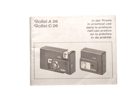 Rollei A 26 Instructions - Accessory