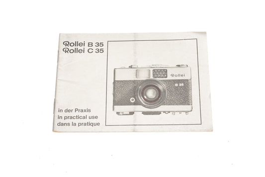 Rollei B 35/C 35 Instructions - Accessory