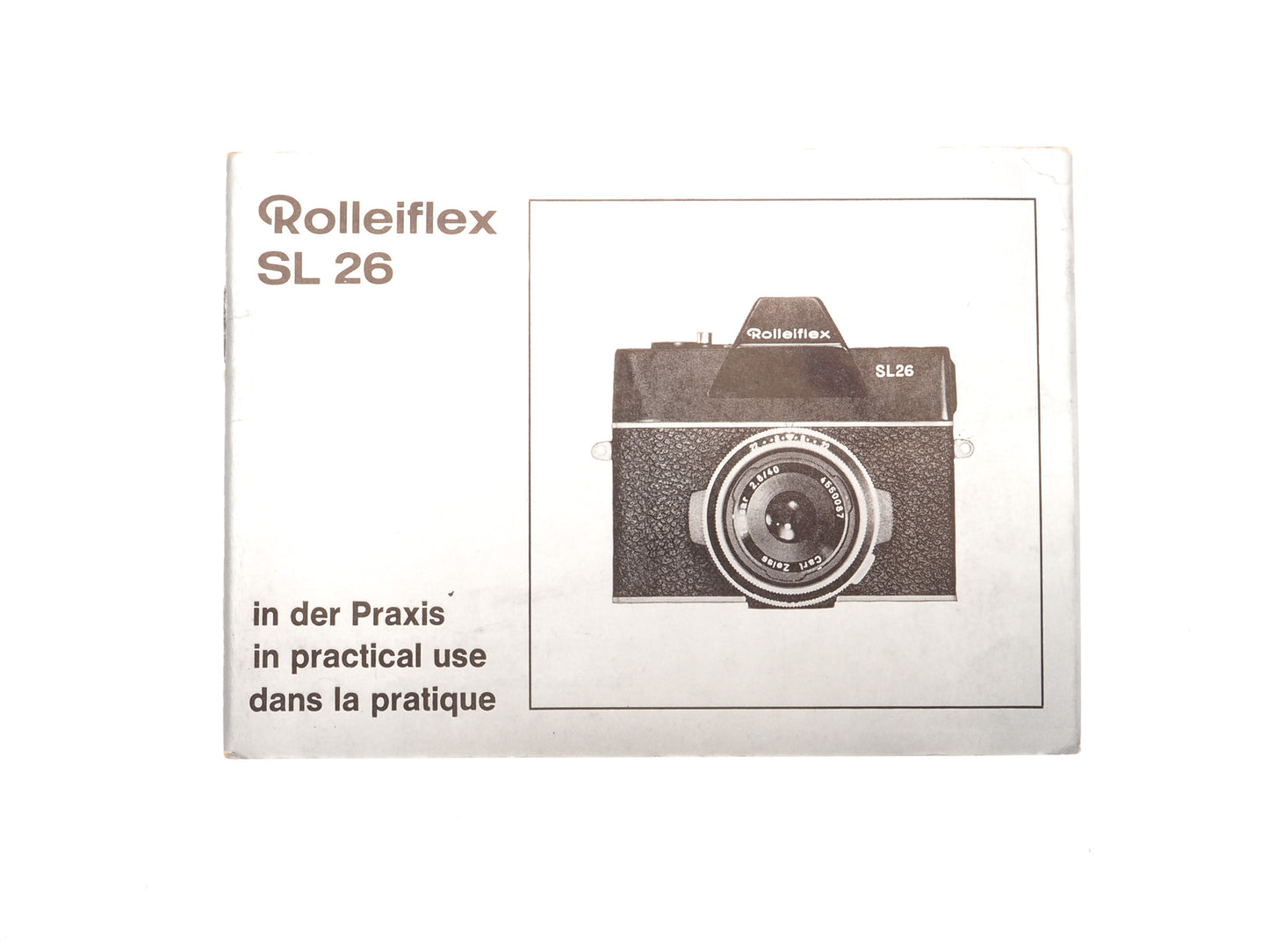 Rollei Rolleiflex SL26 Instructions - Accessory