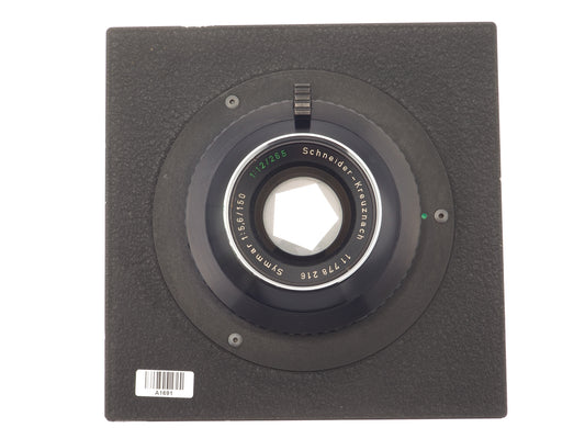 Schneider-Kreuznach 150mm f5.6 Symmar (Sinar DB) - Lens