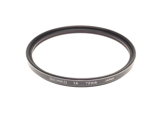 Gemko 72mm 1A Filter - Accessory