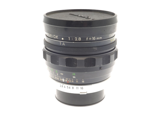 Minolta 16mm f2.8 Rokkor-OK Fisheye - Lens