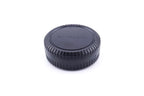 A durable black plastic cap set for protecting your camera body interiors and the back of your lens. Nikon FX mount.