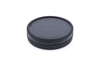 A durable black plastic cap set for protecting your camera body interiors and the back of your lens. Leica L mount.