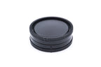 A durable black plastic cap set for protecting your camera body interiors and the back of your lens. Sony FE mount.