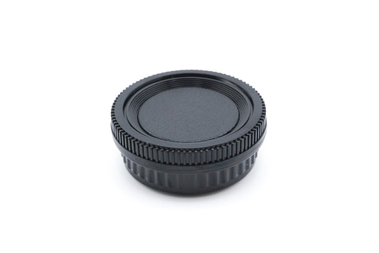 A durable black plastic cap set for protecting your camera body interiors and the back of your lens. Pentax K mount.