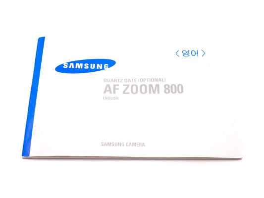 Samsung AF Zoom 800 (Quartz Date)  Instructions - Accessory