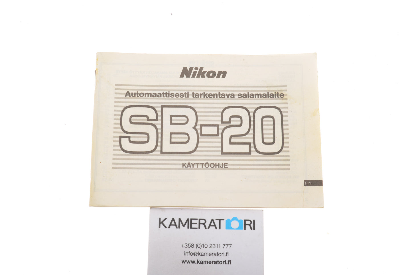 Nikon SB-20 Käyttöohje