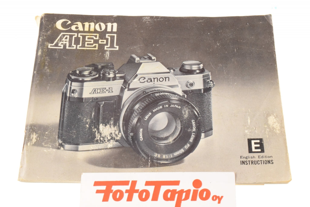 Canon AE-1 instruction manual in English