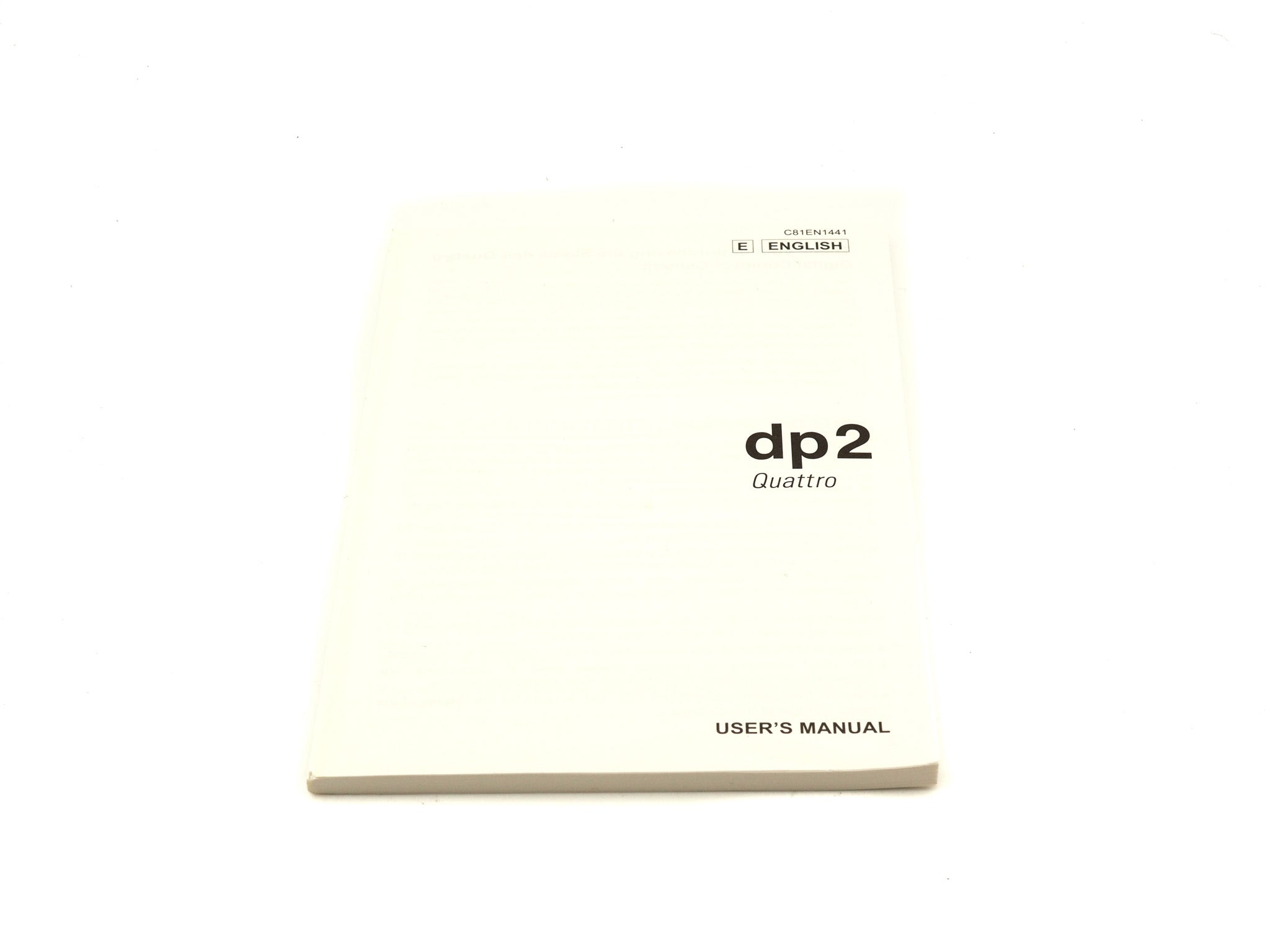 Sigma Dp2 Quattro Instructions - Accessory