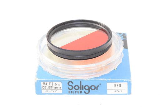 Soligor 55mm Filter Half Color Red - Accessory