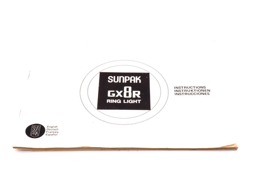 Sunpak GX8R Instructions - Accessory