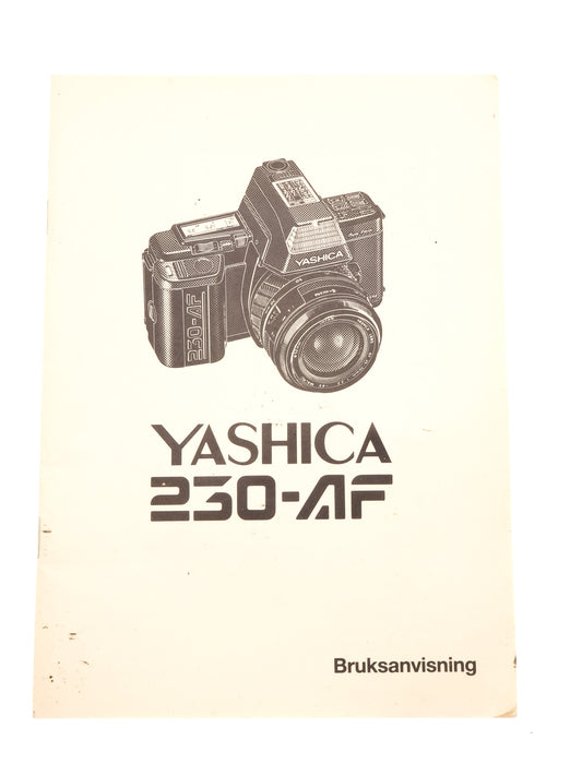 Yashica 230-AF Instructions - Accessory