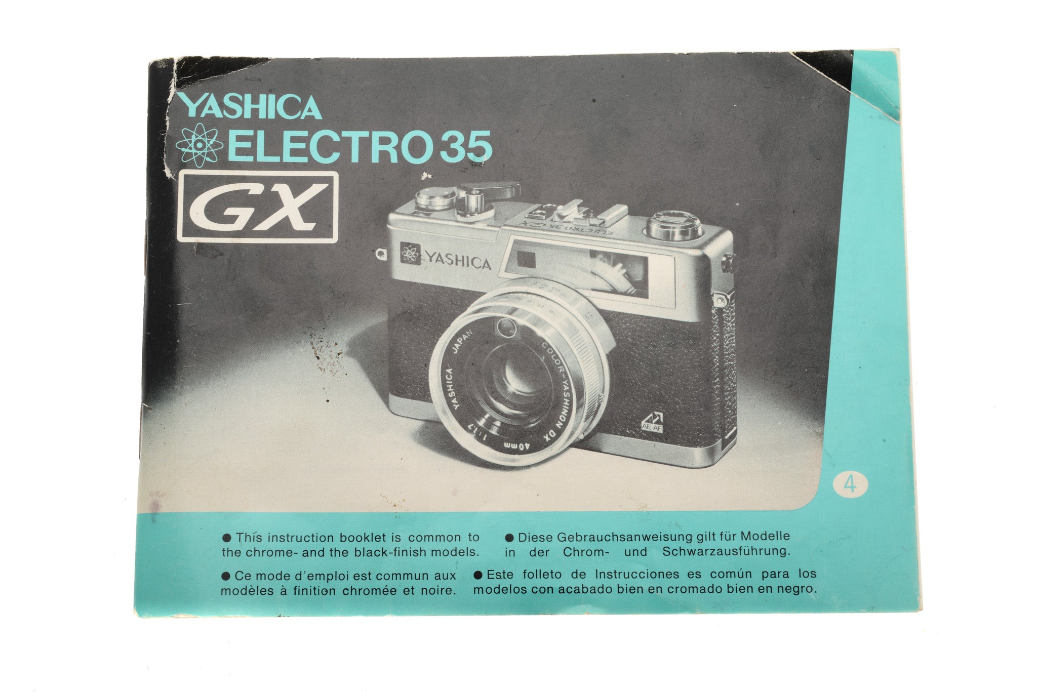 Yashica Electro 35 GX Instructions - Accessory