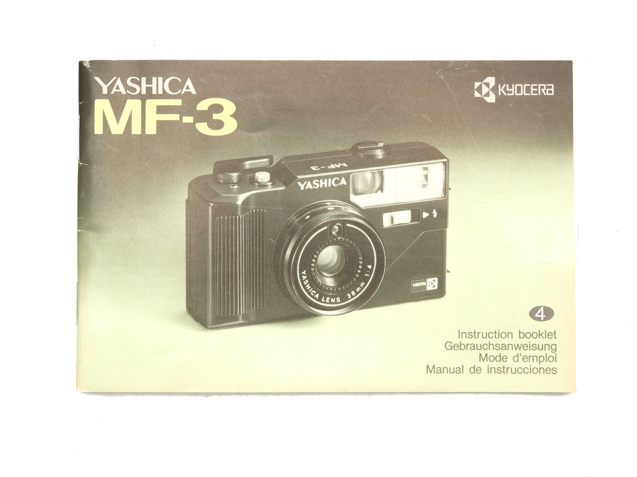 Yashica MF-3 Instruction Manual - Accessory