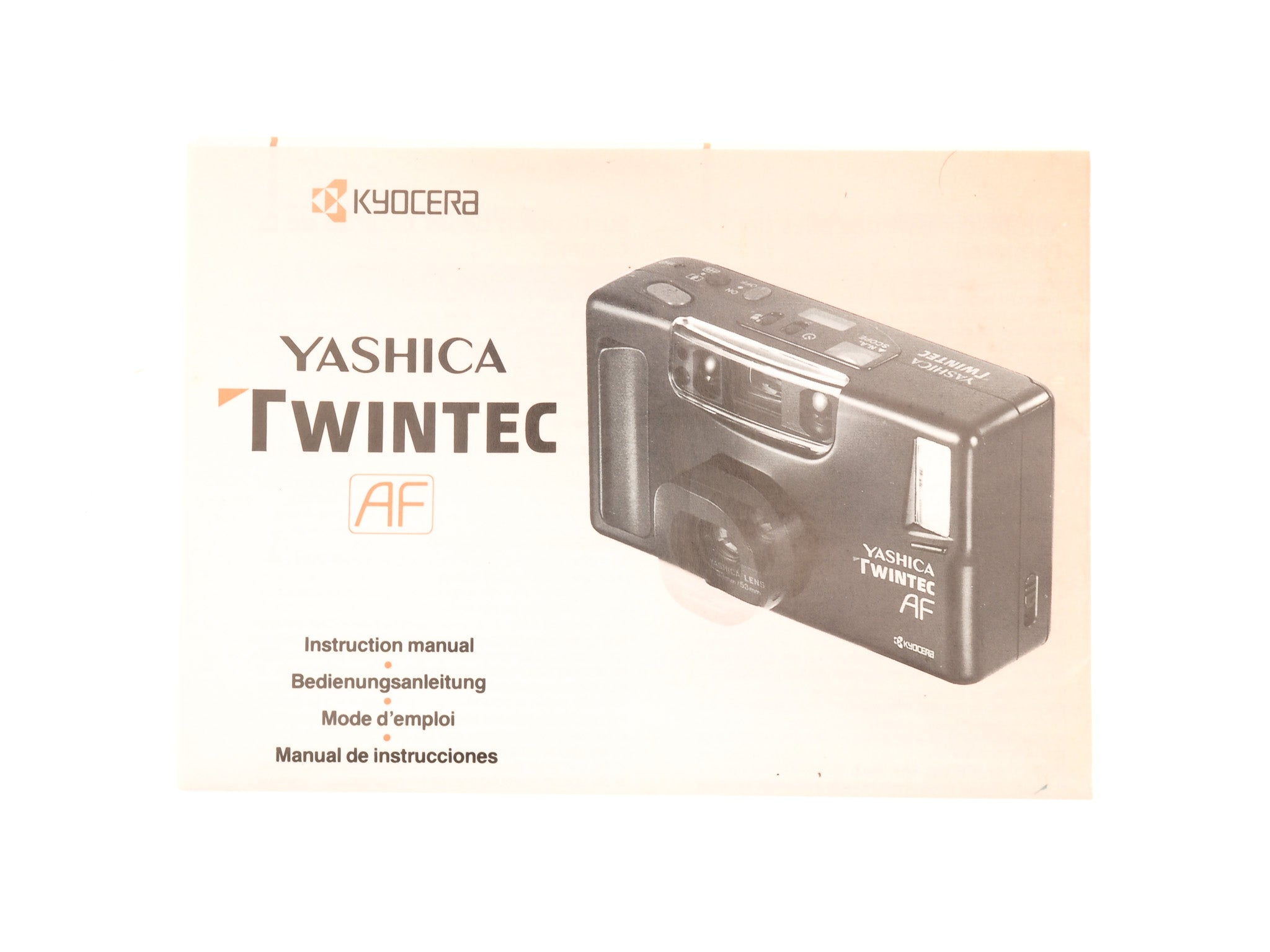 Yashica Twintec AF Instruction Manual - Accessory