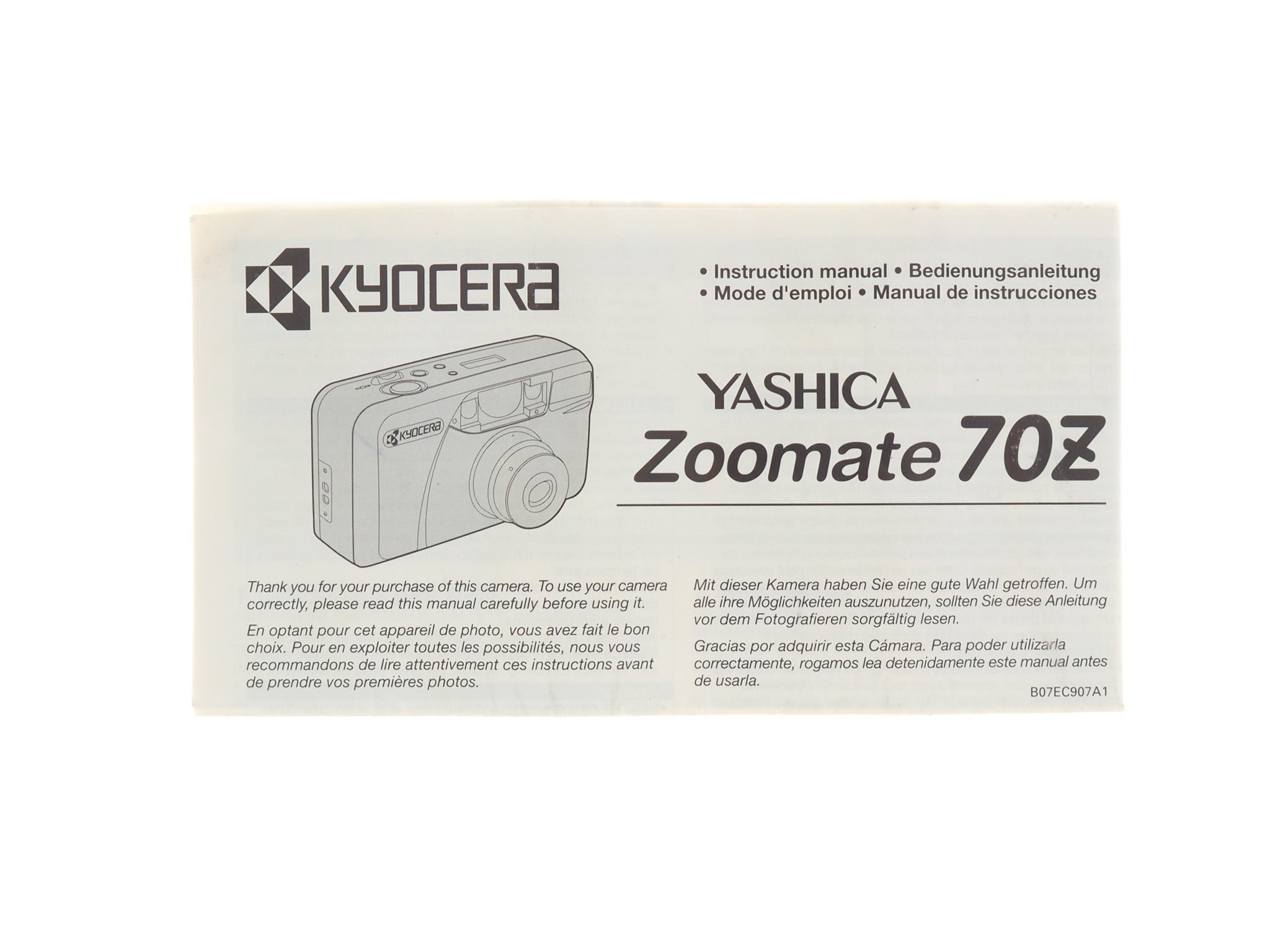 Appareil photo compact Yashica Zoomate 70 35 mm, Kyocera, fabriqué au Japon - France