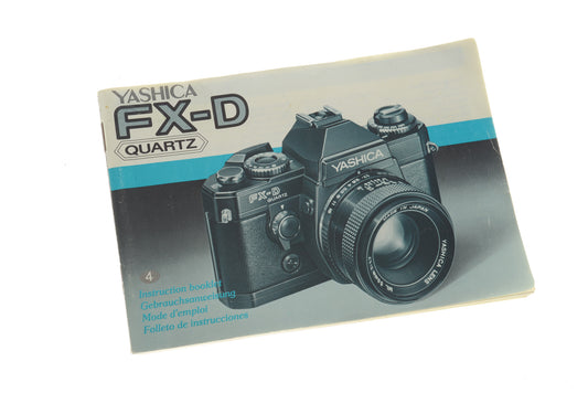 Yashica FX-D Quartz Instructions - Accessory