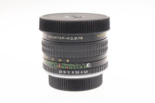 Zenit 16mm f2.8 MC Zenitar-K Fish-Eye - Lens